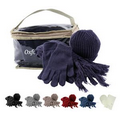 4 Piece Winter Knit Set W/ Bag